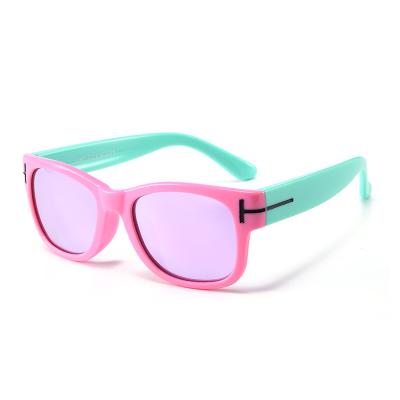 China Custom Fashion Sunglasses Fashion Kids Reflects Sun Shade Glasses For Promotion for sale