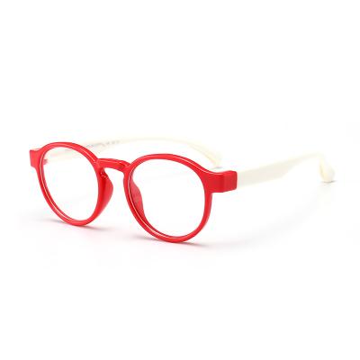 China Slim Custom Unique Round Silicone Optical Glasses Frame For Kids for sale