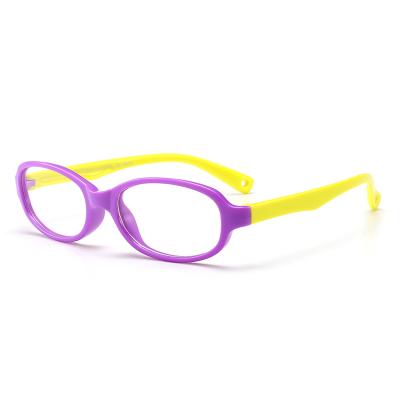 China Slim Promotional Kids Glasses Silicone Optical Frames for sale