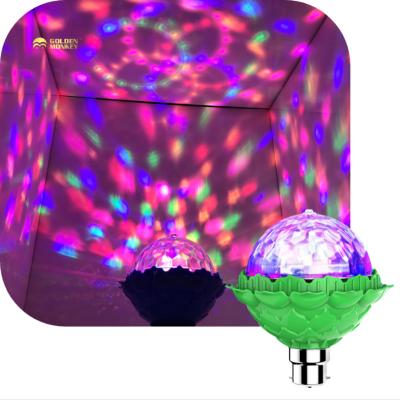 China Rotating stage disco bulb magic ball led DJ light E27 3w rotating ktv decoration party RGB color led stage bulb for sale