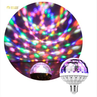 China E27 RGB Bulb Hotel Led Rotatable Wireless Lamp Party Decoration Disco Ball Light KTV DJ Magic Auto Rotating Light Automatic Rotating Light for sale