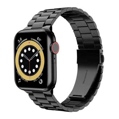 China New Upgraded 20mm Stainless Steel Series 7 Metal Stainless Steel Watch Band For Apple Smart Watch 6 Bands for sale