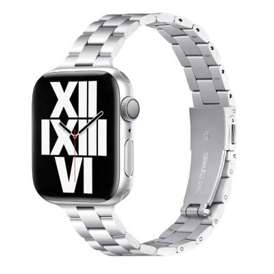 China Stainless Steel Series 6 Sublimation Gold Stainless Steel Watch Band For Apple Watch 38mm 42mm for sale