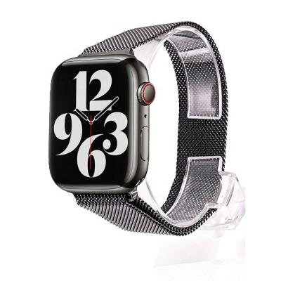 China Luxury Women Stainless Steel Mesh Apple Watch Milanese Loop 20mm Magnetic Red For Apple Watch Band Se Series 7 for sale