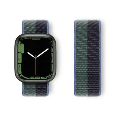 China Fabric 45mm Adjustable Elastic Loop Nylon Strap For Apple Watch Band for sale