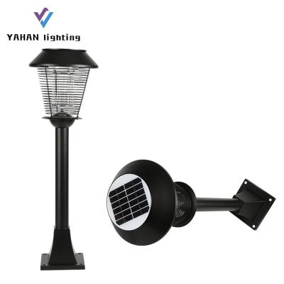 China Viable Solar Powered Insect Zapper Bug Fly Moth Repellent Trap For Outdoor Solar Mosquito Killer Light for sale