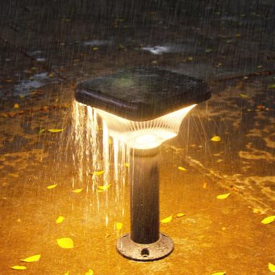 China Outdoor lawn ip65 waterproof 40cm round/square 60cm 80cm 100cm 8W led solar garden light for sale