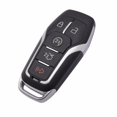 China HU101 3+1 Key Case Smart FOB Buttons +Metal 4+1 Key Case Plastic Remote FOB Keyless Entry Buton For Ford for sale