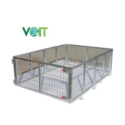 China Detachable Durable Customized Transport Folding Welded Wire Mesh Cargo Cage Trailer For Australia for sale