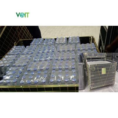 China Durable Drinks Industry Storage Stackable Durable Galvanized Steel Pet Preform Cages for sale