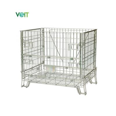 China Durable European Cellar Transport Collapsible Welded Steel Cages For Wine Bottles for sale