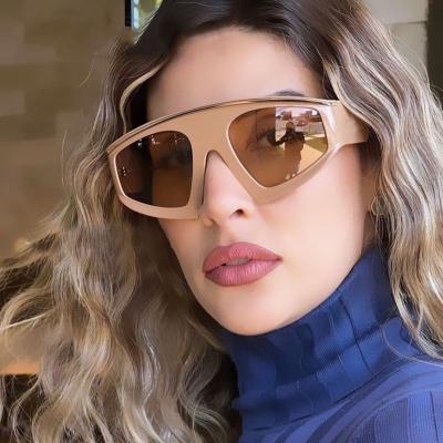 China Sports Sunglasses 2023 Triangle Stylish Custom Cycling Sunglasses For Men Women Vintage Brand Sports Hip Hop Sun Glass Driving Oversized for sale