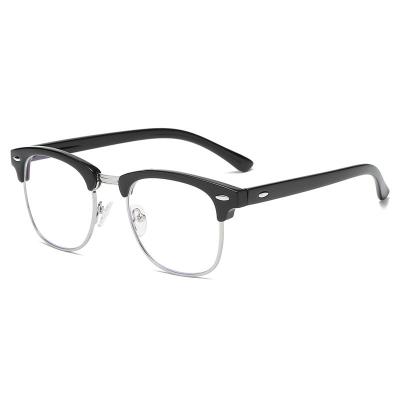 China Wholesale High Quality Fashion Brand Design Half Frame Eye Glasses Frames Optical Glasses Blue Light Blocking Glasses for sale