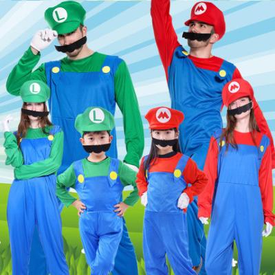 China Hot Selling Super Mario Brothers Dancing Dress Performance Adult Funny Costume Cloth & Clothing Party Clothes Kids Cosplay for sale