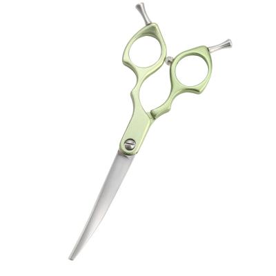 China Sustainable SHIMAMO 6Inch  High Quality Curved Grooming Shears Japan 440C Dog Shears Curved Blade for sale