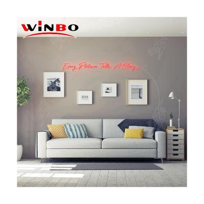 China Warehouse Winbo Fast Delivery No Neon Light Moq Led Wall Decor Custom Letters Drop Shipping Flex Sign Waterproof Custom Neon Lights for sale