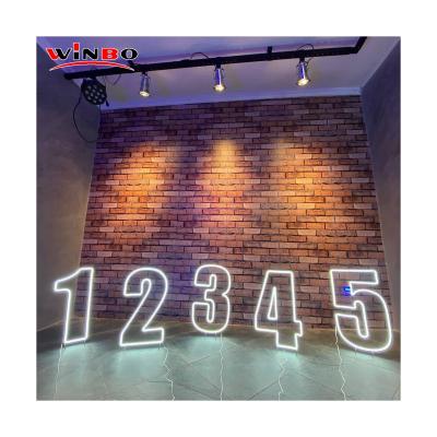 China Building Maker Craftsman Neon Sign Flex Strip Acrylic Wall Light Led Number Neon Sign Custom Letters for sale