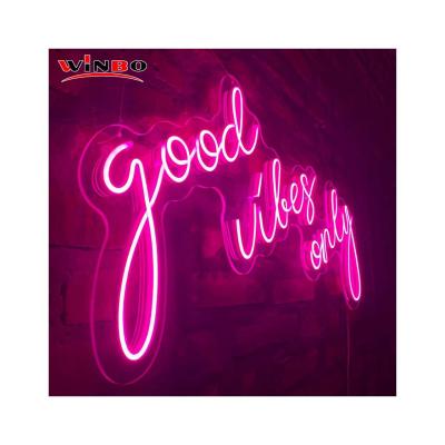 China Holiday Decoration Cheap Outdoor Neon Sign Good Quality Good Quality Vibraphone Neon Light Lamp Letters Only Led Neon Sign Custom Made for sale