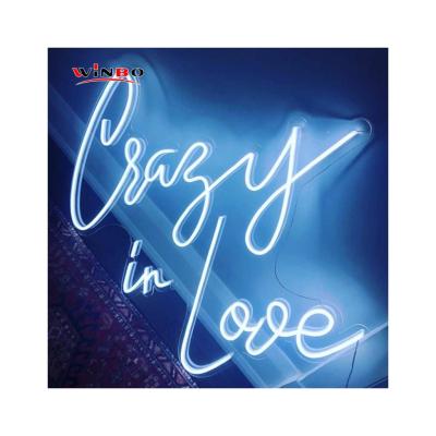 China Holiday Decoration China Supplier Neon Bar Neon Sign Led Sign Crazy In Love Neon Sign for sale