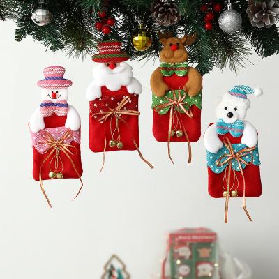 China Free Shipping Christmas Storage Gift Bag Christmas Candy Gift Bag Christmas Tree Hanging Ornaments Christmas Decoration Gift Storage Bag Hanging Bell Home Gifts for sale