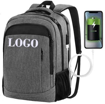 China 2023 manufacturer waterproof business 15.6 inch computer bag travel backpack laptop bagpack anti-theft with USB charging port for sale