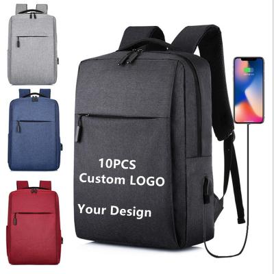 China Custom wholesale 2023 new logo anti-theft capacity USB laptop bag travel school bags large other backpack for men college bag mochila for sale