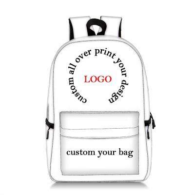 China Low MOQ Custom Printing All Over School Bags Customized School Bags Customized Student Kids Book Bag Children Logo Printing Backpack for sale