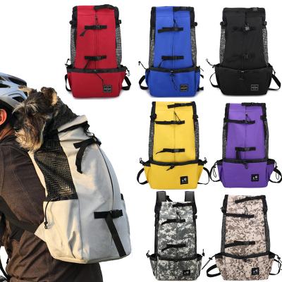 China Other Large Dog Carrier Pet Bag Carrier Breathable Portable Outdoor Travel Backpack Large Dog Carrier Bags For Dogs French Bulldog Dog Bag for sale