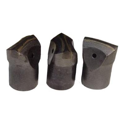 China Building Material Shops 7 Degree Tapered Chisel Drill Bit , Hex19 / Hex22 / Hex25 Tapered Shank Chisel Bit for sale