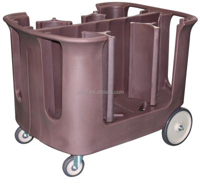 China LLDPE Adjustable Plate And Bowl Carrier Trolley Plate And Plate Collect Trolley In Catering for sale