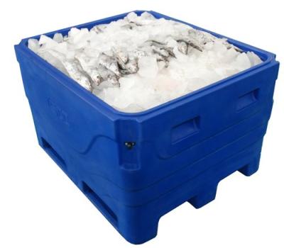 China Large Fish Container Viable Fish Freezer Insulation Bins Plastic Fish Bins for sale