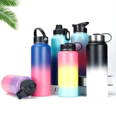 China Customized Stainless Insulated Drinking Water Bottles Stored Sport Double Wall Wide Mouth Thermos Vacuum Flask for sale