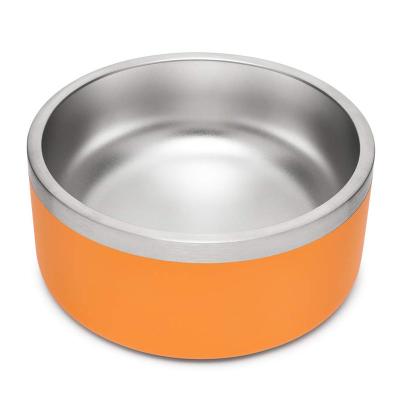 China Wholesale Customized Unbreakable Large Stocked No Puddle Stainless Steel Dog Water Feeder Insulated Drinking Bowl for sale