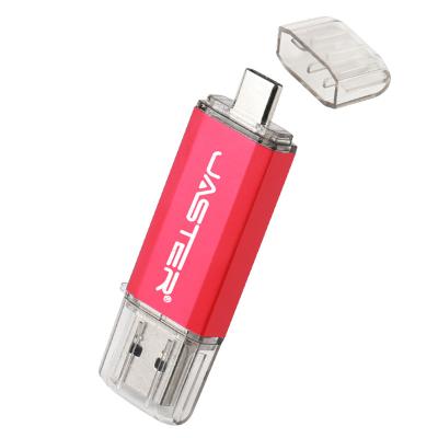 China ready to use & hot high quality 4GB 8GB 16GB 32GB 64GB USB3.0 metal TYPE-C USB flash drive insert JASTER pendrive for Android smart phone for sale