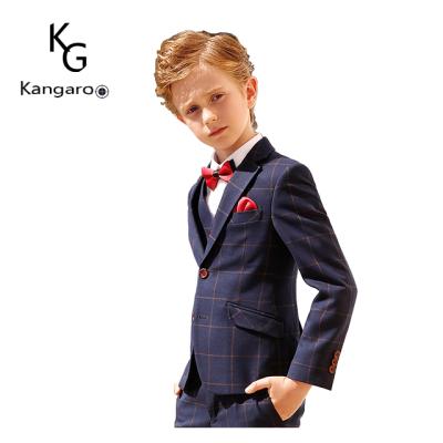 China Boys Suits Two Button Style Plaids British Wedding Ceremony Page Boys Suits for sale