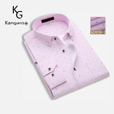 China Anti-Wrinkle Custom 100% Cotton Business Casual Men's Formal Shirts With Pintuck And Embroidery for sale