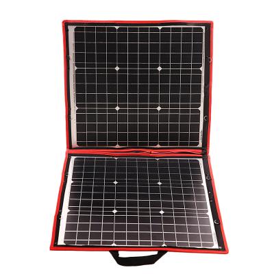 China Industrial 110W (55W*2 flexible portable folding outdoor solar panel) for camping for sale