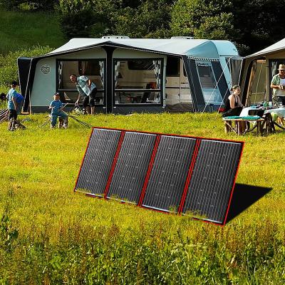 China High Quality Flexible Foldable Solar System Dokio 320W 18V Solar Panel Solar Charging Kit 158.75mmx158.75mm for sale