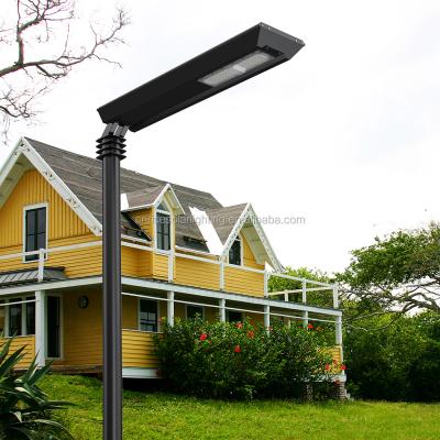 China Aluminum High Lumen and Good Quality 12W 18W 24W New Design Garden All in One Solar Garden Light Solar Yard Light for sale