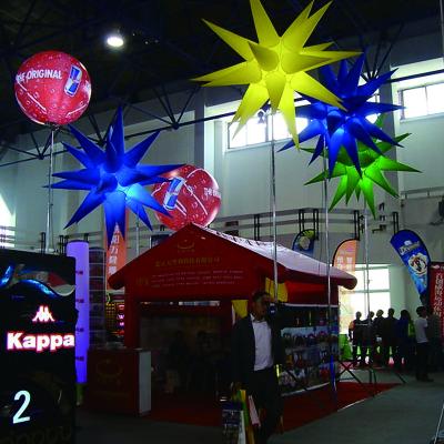 China Decorative inflatable lights hanging star light up decorative inflatable lighting stars Led Decoration Star For Night club for sale