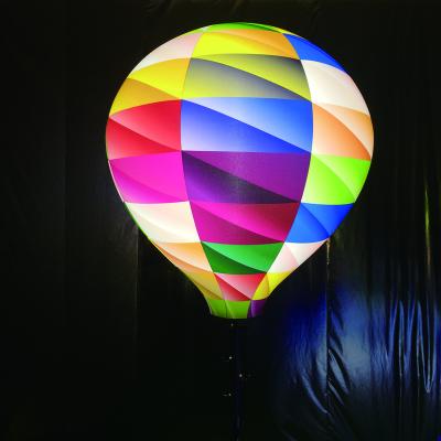 China Advertising inflatable hot air LED balloon shape model inflatable ball with printing for sale