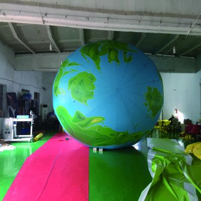 China Advertising Earth Inflatable Planet Balloons Floating Helium With LED Light Party for sale