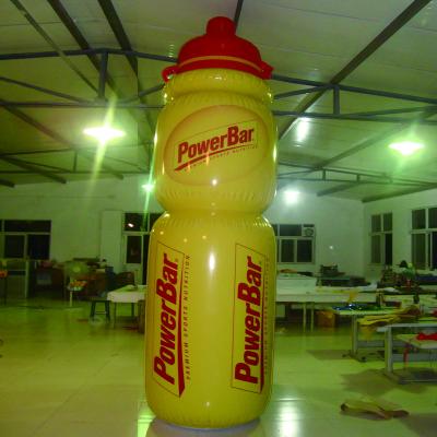 China GM01 Advertising Inflatable Beer Bottle With LED Lights Transparent Bottle Packaging Inflatables for sale