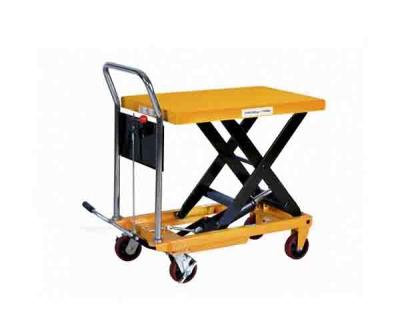 China Industrial Hand Transport Trolley Hydraulic Scissor Lift Table 500kg for sale