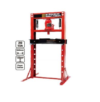 China 12 to 20 ton Red Hydraulic Shop Press Machine for Lifting for sale