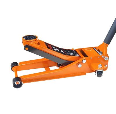 China Hydraulic Low Profile Floor Jack 3 Ton 6000lbs Yellow Color Pump Jack Scafolding Hydraulic Jack for Lifting for sale