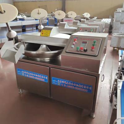 China Industrial Commercial 125L Meat Processing Meat Cutting Machine Meat Bowl Cutter Mixer Machine for sale