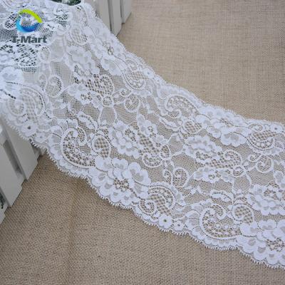 China Delicate Vintage Flora Pattern Lace Trim Elastic Soft Stretch Lace Trim Ribbon for Wedding Headbands Garters for sale