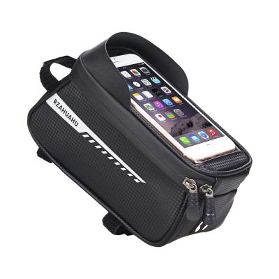 China Most Product Durable Leather Bike Saddle Bag Motorcycle Pannier Bicycle Phone Bag for sale