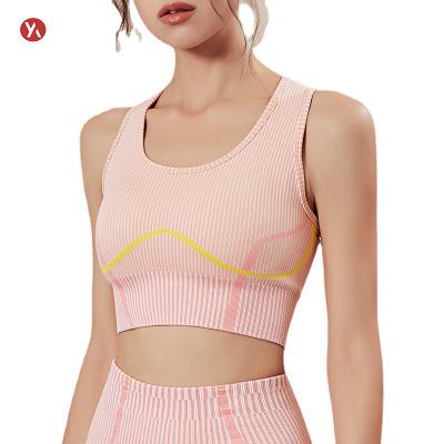 China OEM Breathable Sportswear Running Sexy Halter Sports Bra Woman Yoga Sports Bra For Fitness for sale